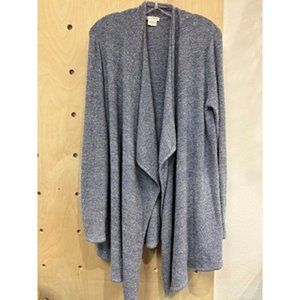 Shimera Sky Blue Long Sleeve Tight Knit Open Front Cardigan Sweater Size S